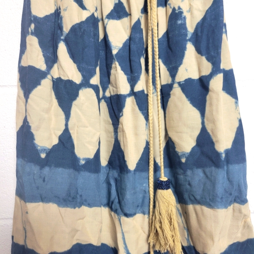 Anthropologie Maeve Geo Diamond Castalia Shibori Boho Dress Size 0P - Picture 6 of 9